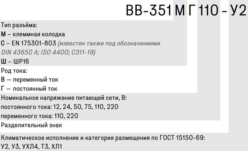 Электропневмовентили ВВ-351 Электропневмовентили ВВ-351